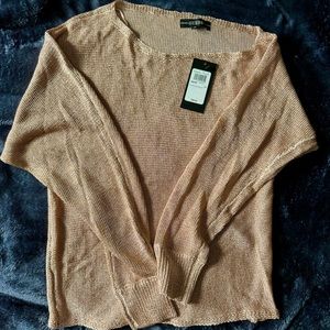 Glittery dusty rose top. Brand new with tags